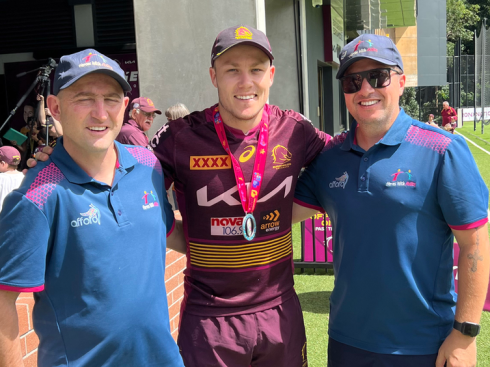 'WE BREATHE IN OUR SOUL, THE BEST GAME OF ALL, WE ARE THE BRONCOS OF QUEENSLAND!'
